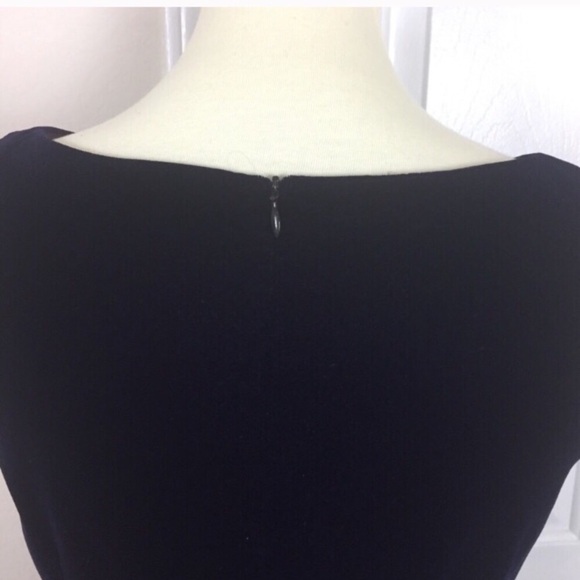 Laundry Velvet Little Black Dress Sleeveless 6 - Picture 4 of 5